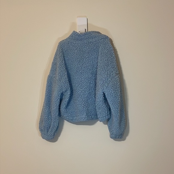 Urban Outfitters Blue Sherpa Jacket - Picture 4 of 5